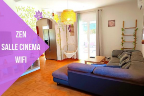 Villa Naïs 126m2-Zen-Salle Cinéma-Piscine